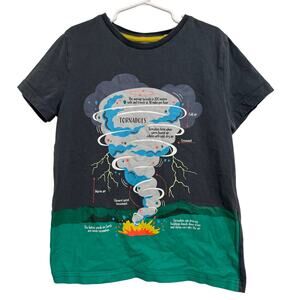 Mini Boden size 9/10 Tornado Educational Tee